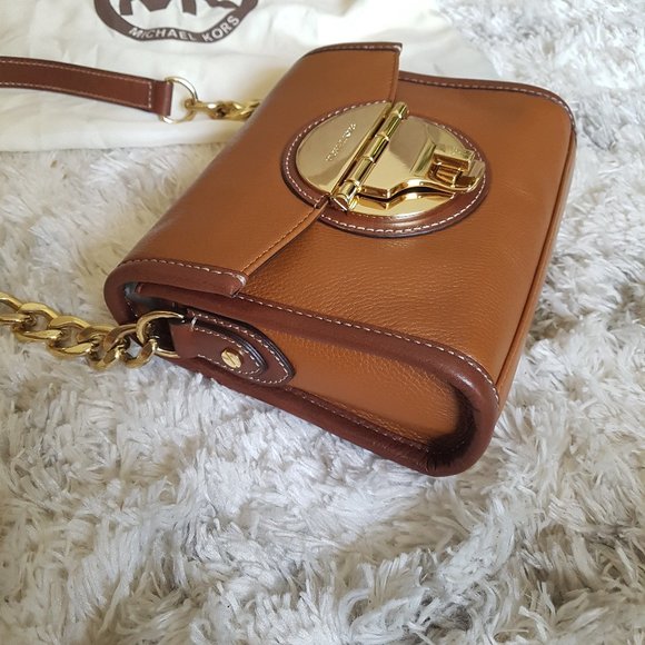 Michael Kors Brown Leather Crossbody Bag (NWOT) - Picture 8 of 14